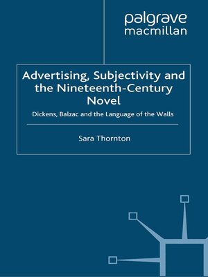cover image of Advertising, Subjectivity and the Nineteenth-Century Novel